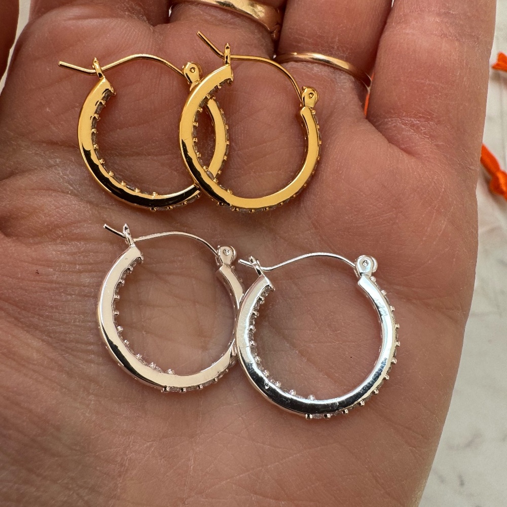Two pairs of 18K Gold Plated Earrings